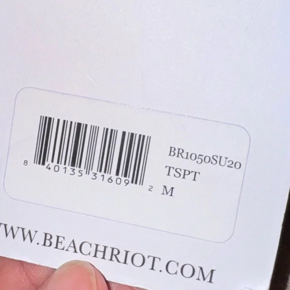 Beach Riot NEW Black Ribbed One Shoulder Cut Out Accent Swimsuit Waist Tie M - Picture 4 of 5